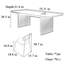 Table et chaise rectangulaire moderne de luxe moderne-106263938
