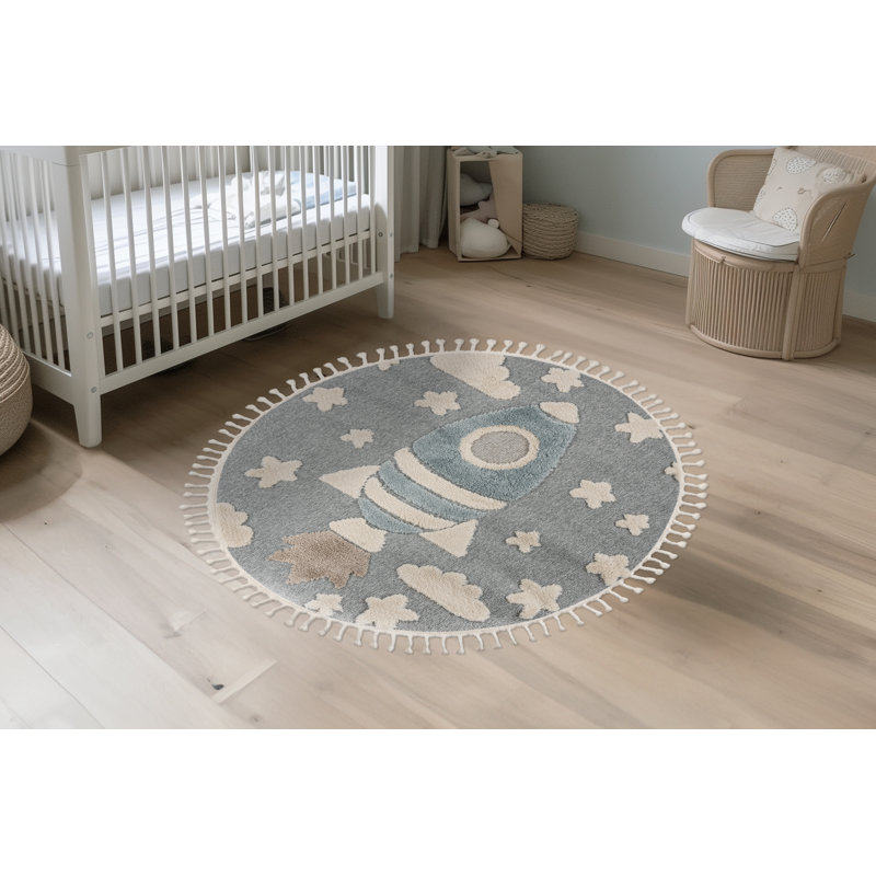 Arturo Animal Print Area Rug, Round 133cm