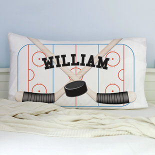  Taie d'oreiller personnalisée Hockey