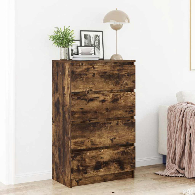 Hardcastle Sideboard 60x35x98.5 cm Engineered Wood, Smoked Oak