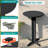 5-piece All-weather Poly Lumber Patio Bar Set - Heavy Duty Hdpe High Top Bistro Table & 2 Stools With Ergonomic Curved Saddle Seats - Outdoor Bar Stools Set For Poolside, Balcony & Deck-1218537202-1212989645