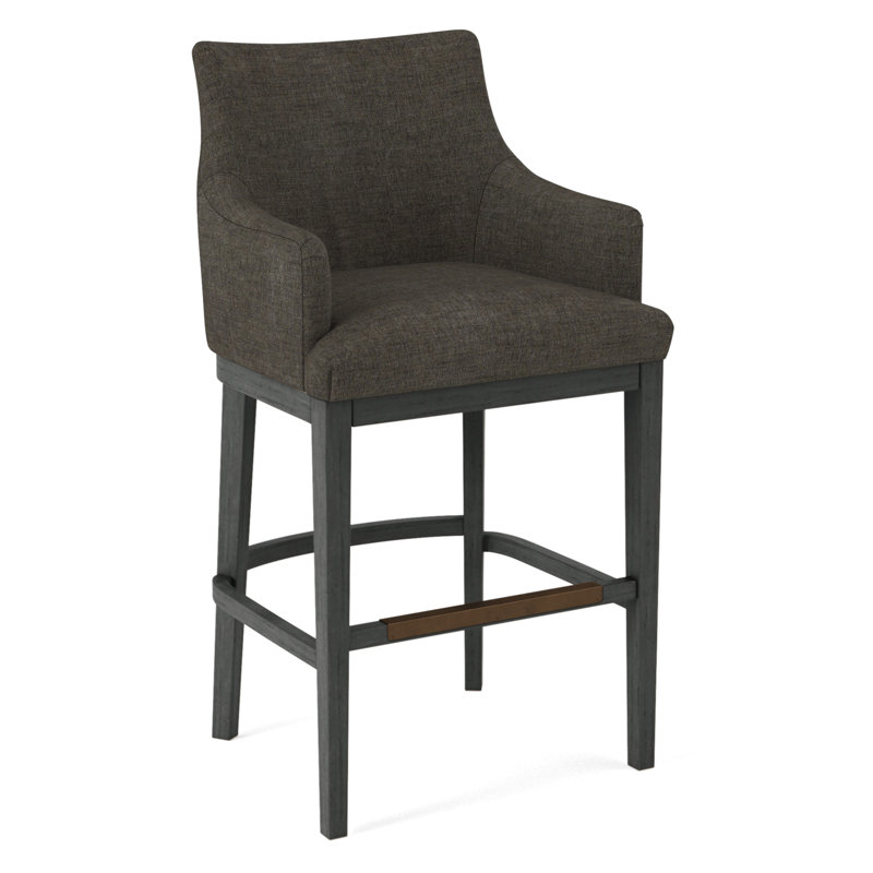 Upholstered Stool, 61626-87, Black