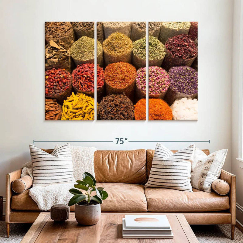Yarlin Spice Baskets, 42" H x 65" W