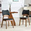 Chaises de salle à manger en bois massif avec revêtement en polyuréthane et conception ergonomique-129028306