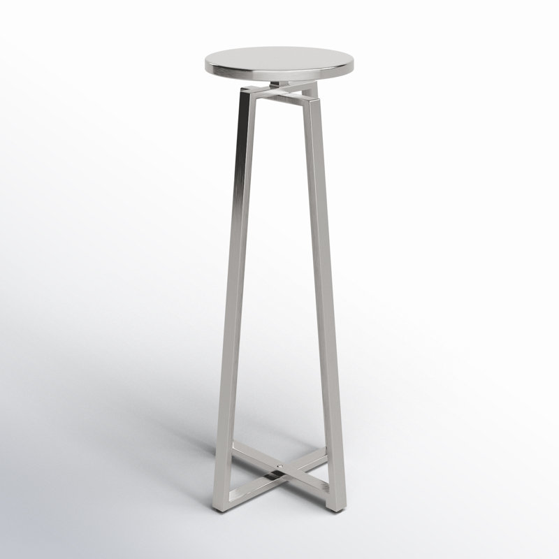 Chris End Table, Silver
