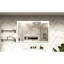 Miroir mural de salle de bain 60 po x 40 po avec cadre en aluminium à DEL durable, imperméable et durable, 3 réglages de couleur, système de commande tactile à fonctionnalité intelligente
