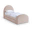 Chiu Chenille Fabric Upholstered Trundle Bed-1024057080