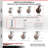 4-Piece High Temp Phenolic Caster Set
