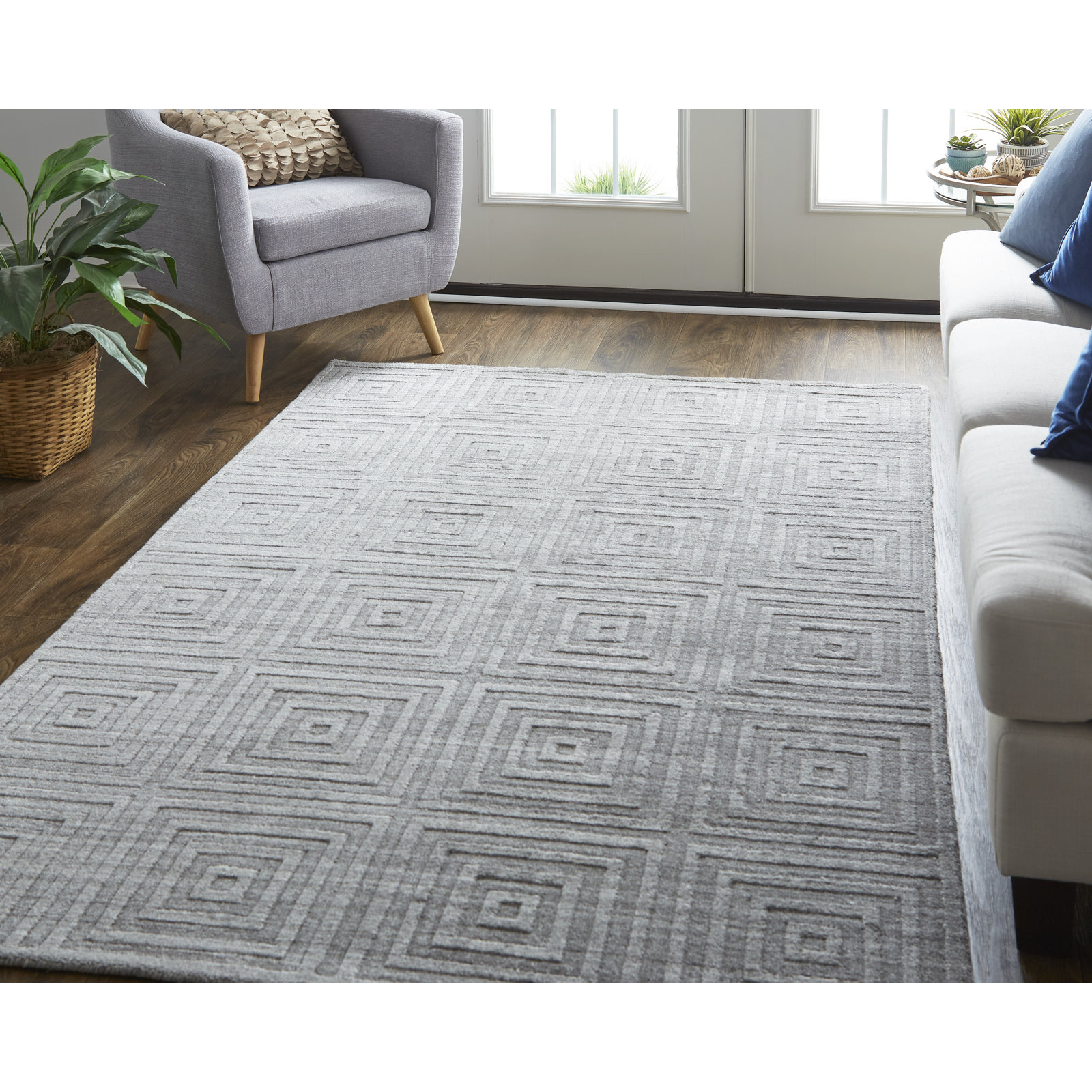 Kentoria Hand-Woven Rug, Rectangle 5' x 8'