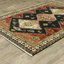 Tapis brun / noir en laine tissé à la machine Markcus-636425559