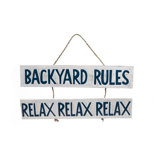 Altadena "Backyard Rules: Relax Relax Relax" Sign