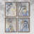 Linx I Framed Print - Set of 4-1965278578-1965278581
