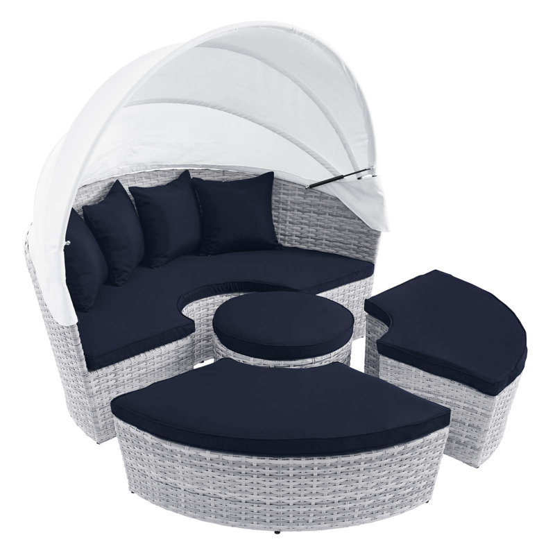 Lit de jour pour patio Scottsdale, Bleu marine