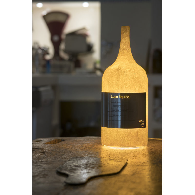 Luna Resin Novelty Lamp, Orange