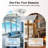 30" Ceiling Fan with Light & Remote for Small Rooms – Dimmable LED, Quiet DC Motor – Modern White Ceiling Fan for Nursery, Small Bedroom & Kitchen-728293565-728293562