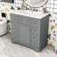 Meuble-lavabo autoportant moderne avec rangement réglable-2038442816