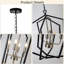 Luminaire suspendu 8 lumières de style campagnard avec lanterne pour îlot de cuisine-1989488298