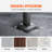 VEVOR Outdoor Hand Rails For Steps, 3Ft 3 Steps Carbon Steel Railing