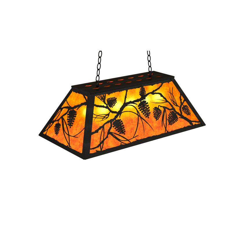 Jacklyn 6 - Light Pendant, Amber, Textured Black