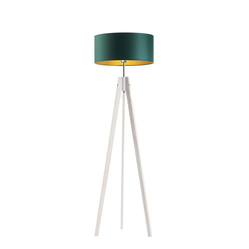 Sedalia 138 H cm Tripod Floor Lamp, Green, White