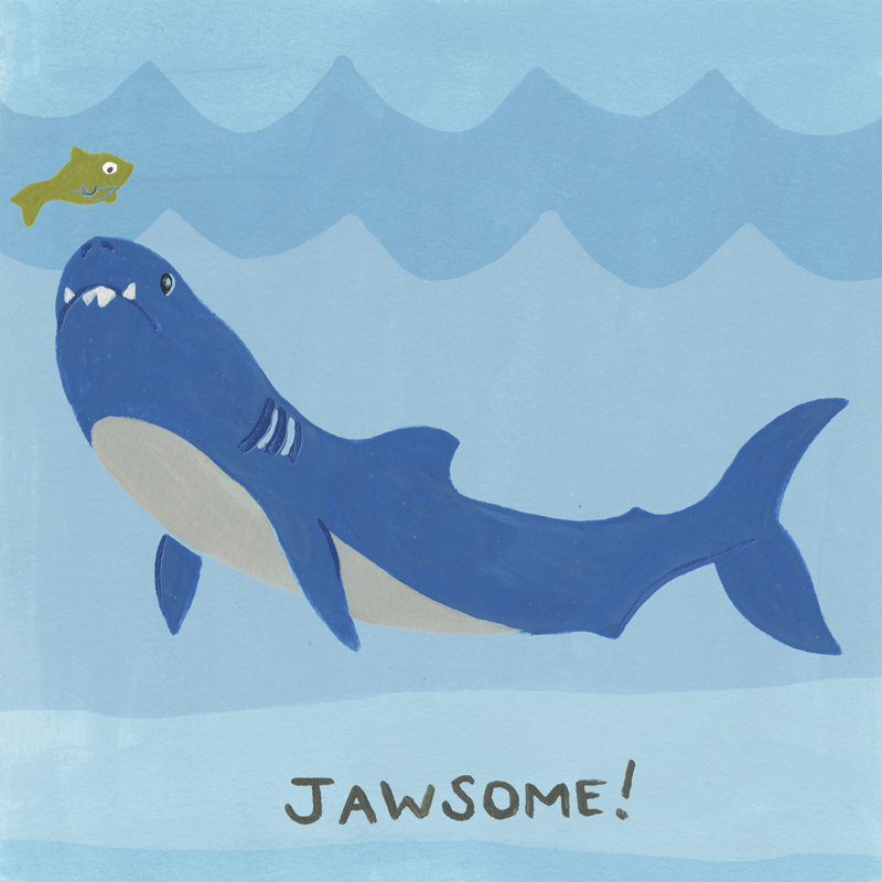 Jawesome I by June Erica Vess - Wrapped Canvas Painting, 76cm H x 76cm W