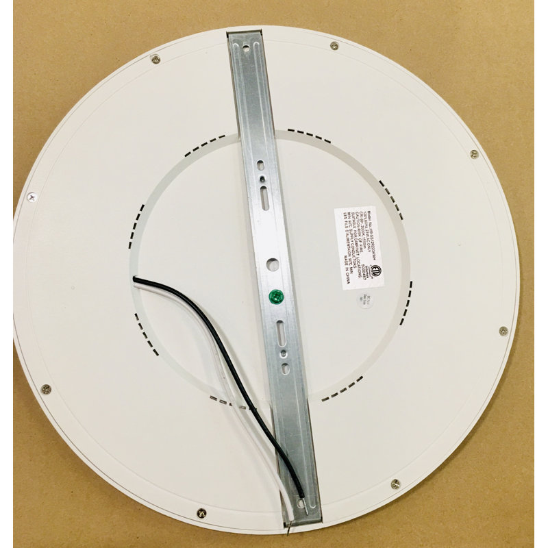 Plafonnier encastré à del, H 0,63 po x l 12,04 po x p 12,04 po