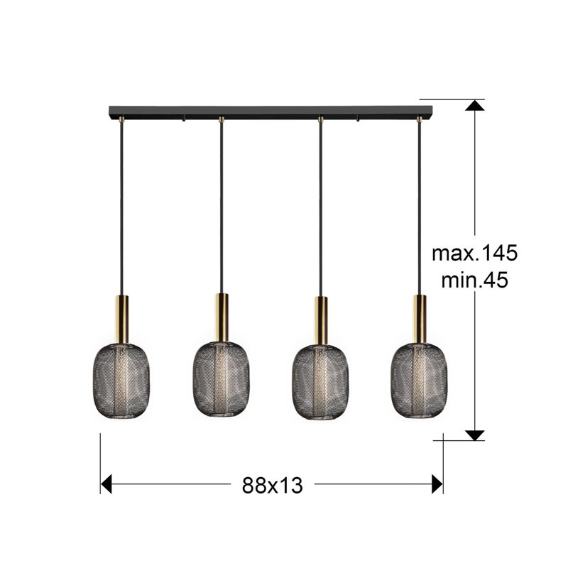 Benley 4 - Light LED Pendant