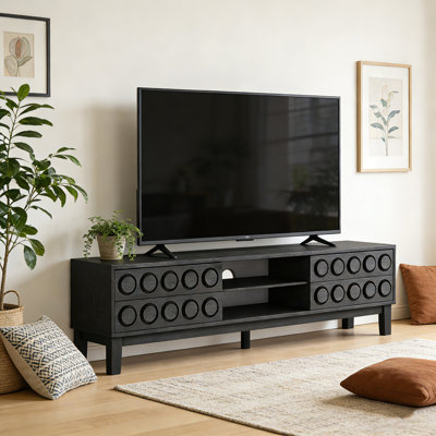 TV Stand for TVs up to 75", Media Console with 4 Drawers, Entertainment Center with Storage for Living Room and Bedroom by 17 Stories