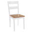 Fuente Dining Chairs 4 pcs White Solid Rubber Wood