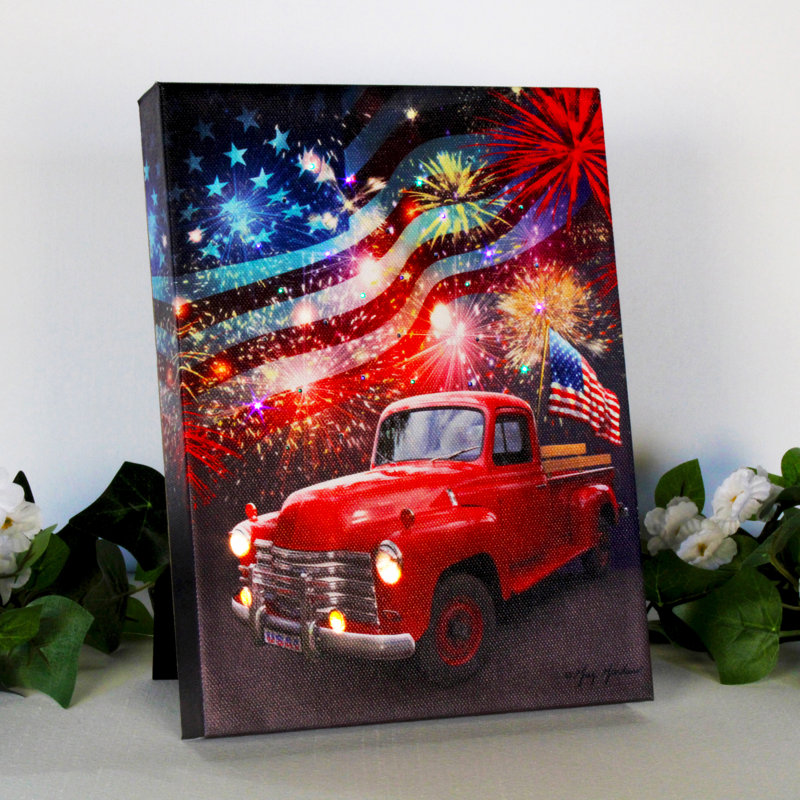 Toile de fond avec feu d'artifice 8x6