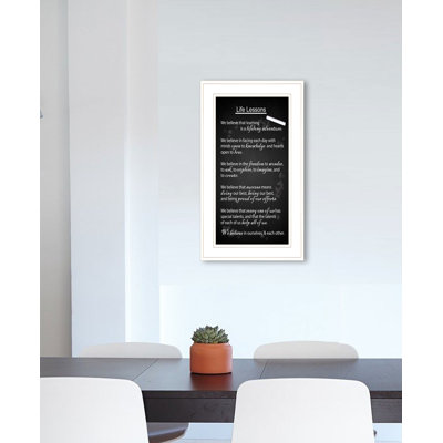 Life Lessons Framed Wall Art for Living Room Home Wall Decor by Trendy Decor 4U