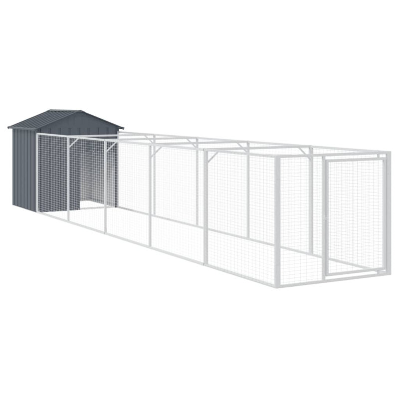 Niche pour chien Dustina, Gris anthracite, H 48,4 po x l 46,1 po x P 239,8 po