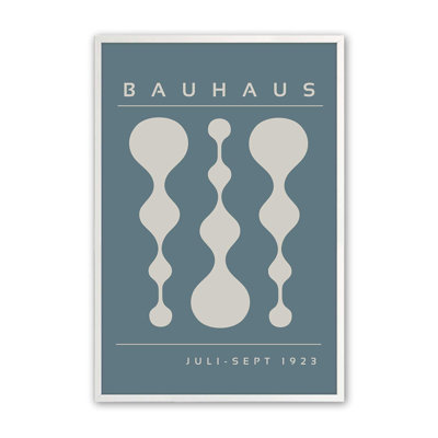 Strom Blue Retro Bauhaus, affiche II