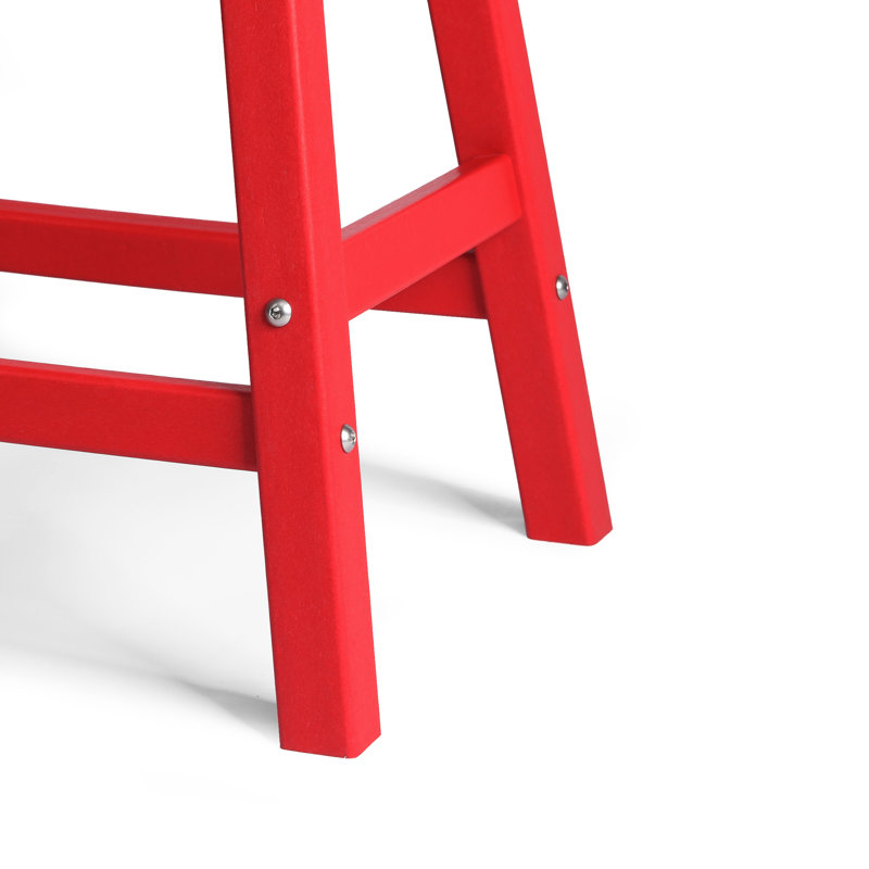 Tabouret de bar Laguna, Tabouret de comptoir (siège d’une hauteur de 24, Rouge