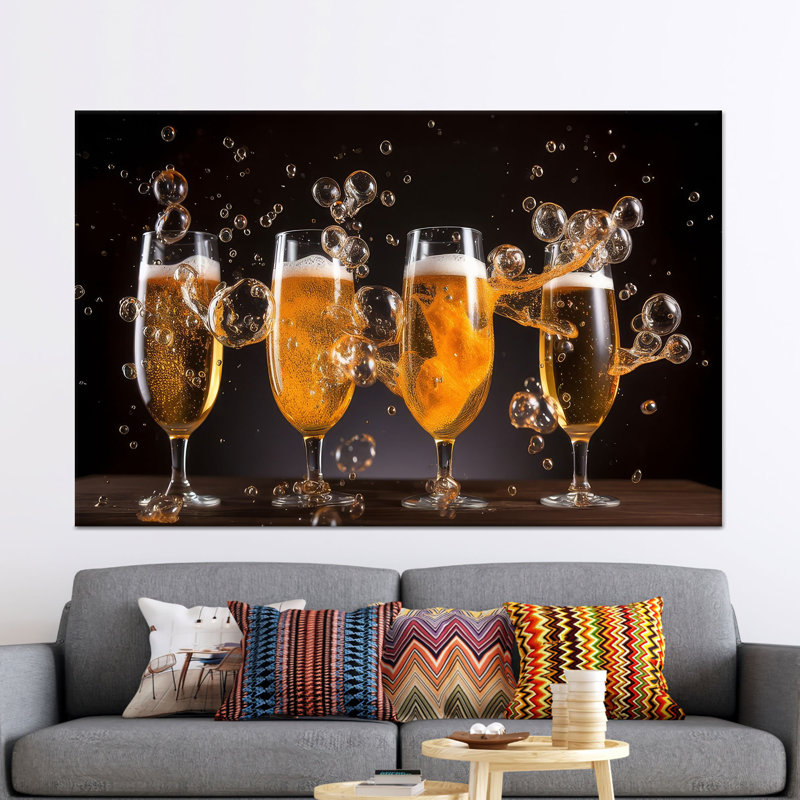 Élégante œuvre d'art moderne sur toile imprimée pour décor contemporain, 1P BlackFramedCanves, 23,7 po H x 31,6 po l