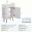 Meuble-lavabo à tablettes ouvertes avec lavabo en céramique-653505196