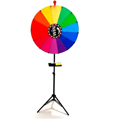 24 inch Spinning Prize Wheel Win Fortune Spin Games in Party Pub Trade Show Carnival