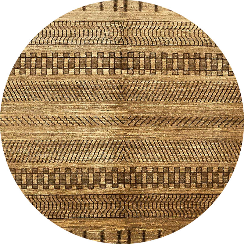 Tapis abstrait moderne 422, Rond 7 pi