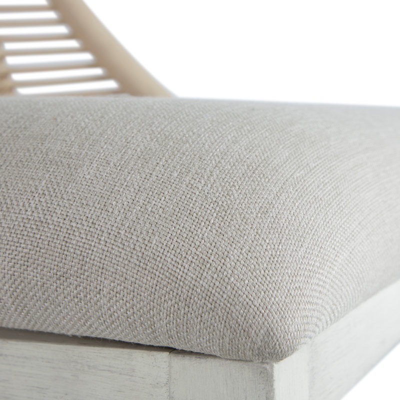 Hamlet Linen Slat Back Side Chair in Beige