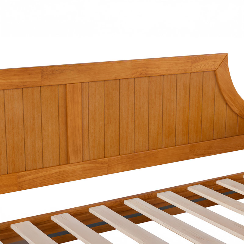 Antavious Solid Wood Daybed, Light Toffee