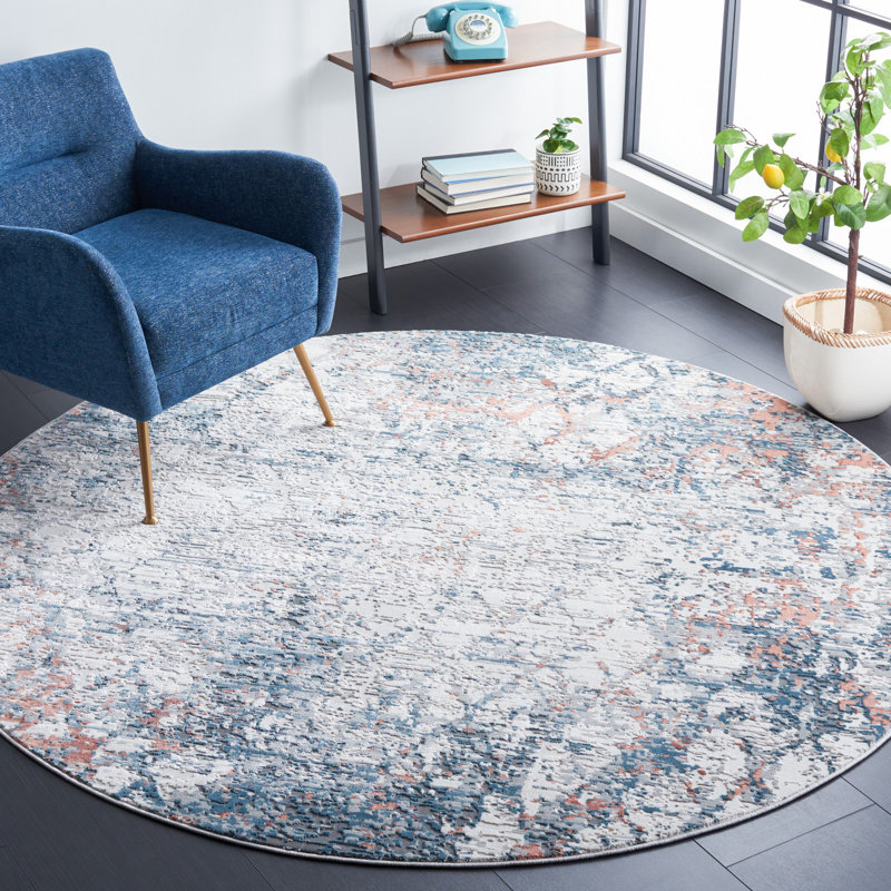 Eliesha Performance Abstract Rug, Round 6'7"
