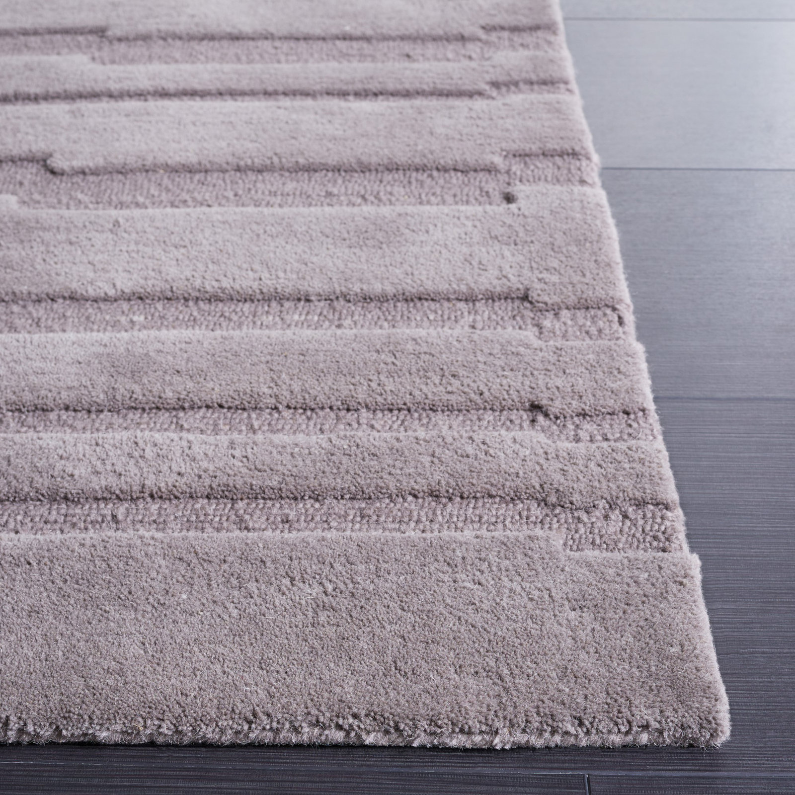 Elona Gray Hand-Tufted Wool Rug, Runner 2'3" x 8'