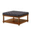 Repose-pieds carré capitonné avec tablette de rangement-2130859665-2130859694