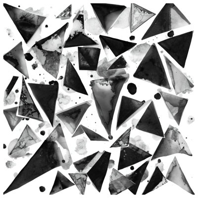 Rideaux de douche Black Ink Triangles