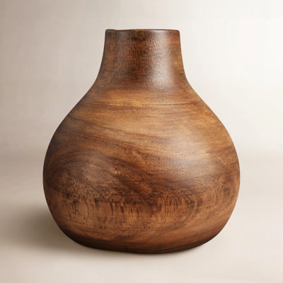 Mylo 8'' Solid Wood Table Vase