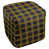 Black/Purple/Metallic Gold Polyester Blend