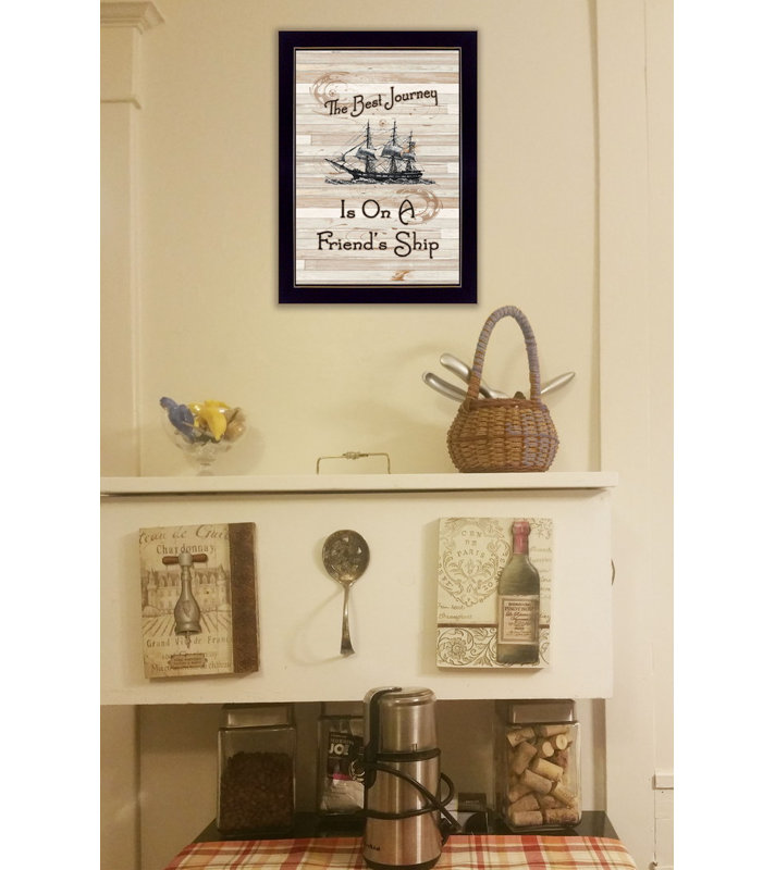 'Friendship Journey' Framed Graphic Art Print