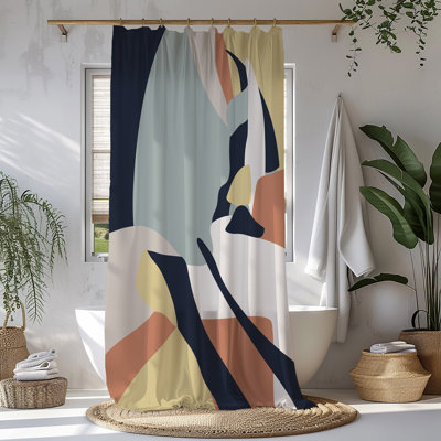 Tidayl Abstract Shower Curtain