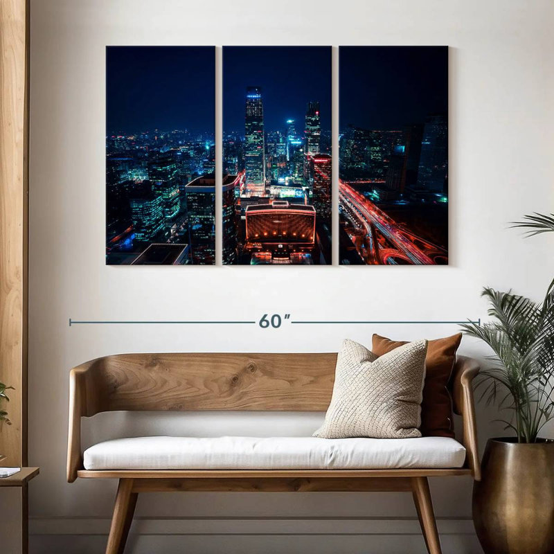 Beijing CBD Night, 32" H x 50" W
