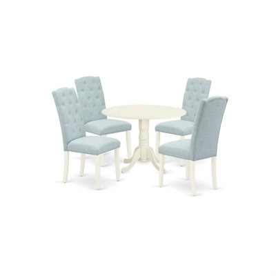 Mckeown 2 - Person Solid Wood Solid Wood Top Pedestal Dining Set
